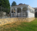 Aluminum Fence and Vinyl Gazebo