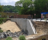 Commercial Chain Link On Retaining Wall