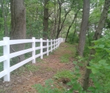 3 Rail Vinyl Fence