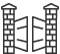 Residential Fence Icon